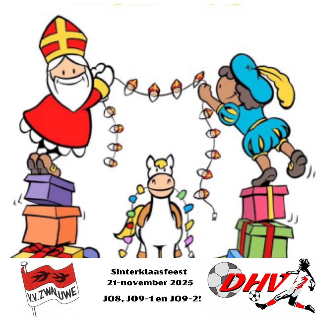 Sinterklaas komt op bezoek bij de voetbal in Lage Zwaluwe
