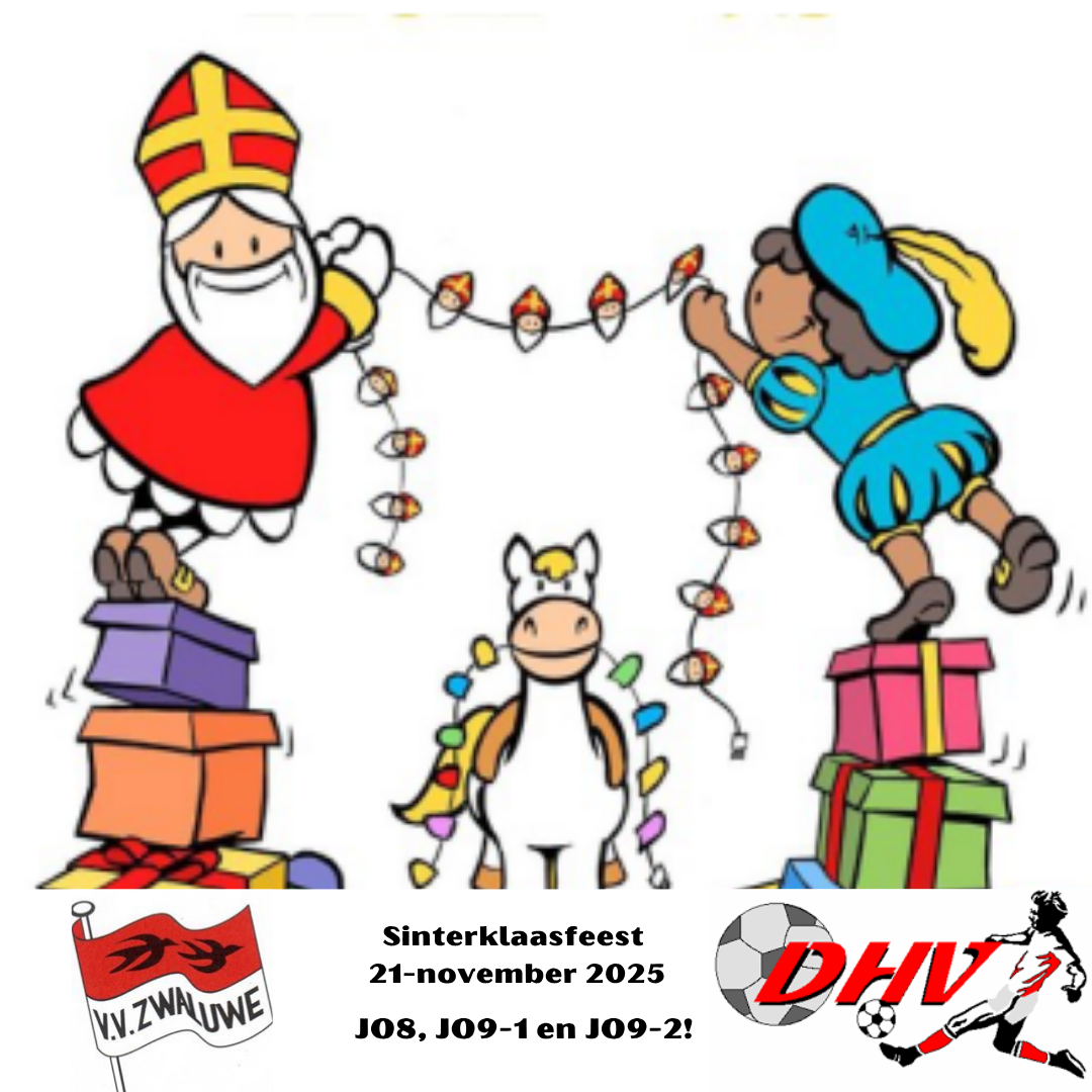 Sinterklaas komt op bezoek bij de voetbal in Lage Zwaluwe